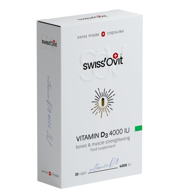 SwissOvit D3-vitamiini 100 mikrog / 4000 IU nestekapseli 30 kaps